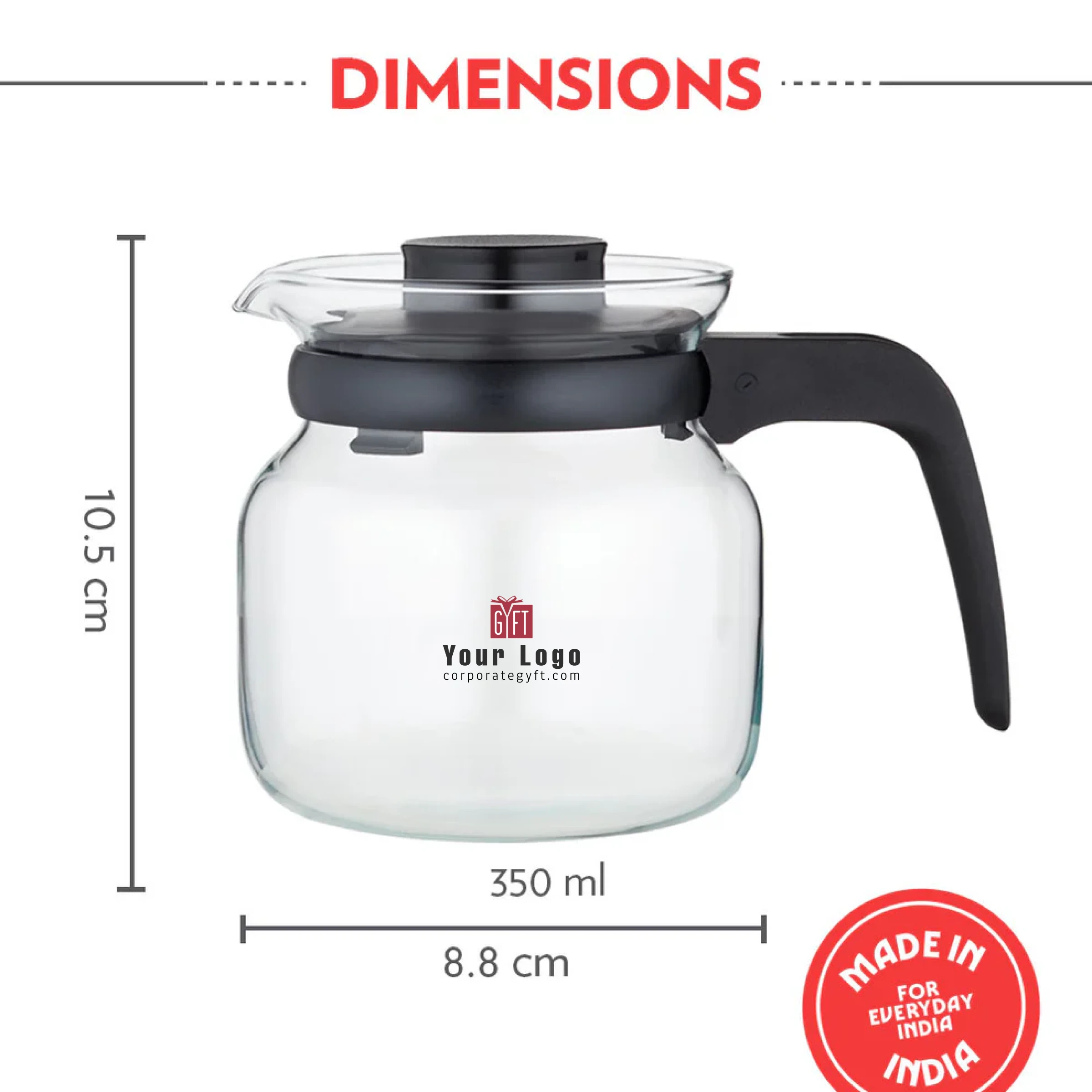 Borosil Carafe with Strainer Buy Borosil Carafe with Strainer in bulk for Corporate Gifting | Corporate Gyft