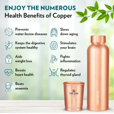 Buy Borosil PureCopper Hydration Set in bulk for Corporate Gifting | Corporate Gyft