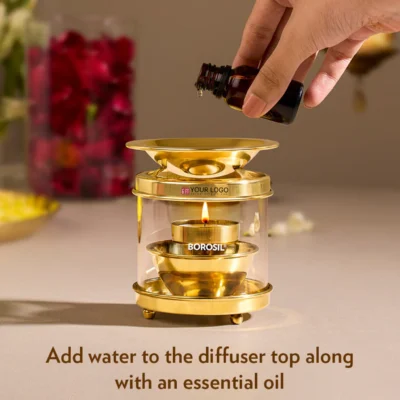 Buy Borosil Serenity – Brass Diffuser in bulk for Corporate Gifting | Corporate Gyft