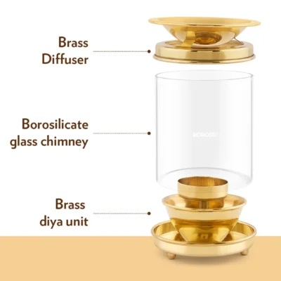 Buy Borosil Serenity – Brass Diffuser in bulk for Corporate Gifting | Corporate Gyft