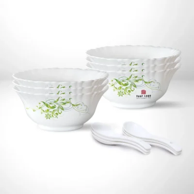 Buy Larah by Borosil Premium Soup Bowl Set in bulk for Corporate Gifting | Corporate Gyft