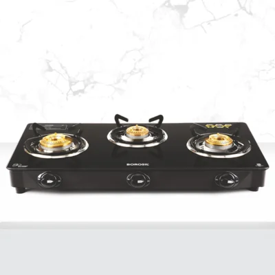Buy Borosil Magnum Everyday 3-Burner Gas Stove in bulk for Corporate Gifting | Corporate Gyft