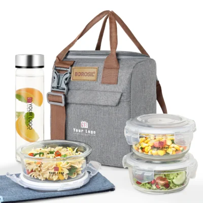 Buy Borosil Glass Lunch Box Set in bulk for Corporate Gifting | Corporate Gyft