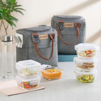 Buy Borosil Glass Lunch Box Set in bulk for Corporate Gifting | Corporate Gyft