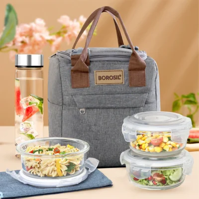Buy Borosil Glass Lunch Box Set in bulk for Corporate Gifting | Corporate Gyft