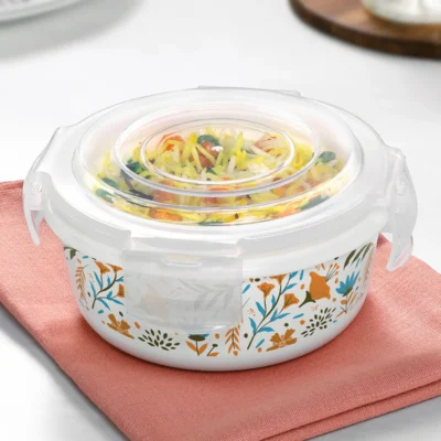 Buy Borosil Opal Glass Storage Container in bulk for Corporate Gifting | Corporate Gyft