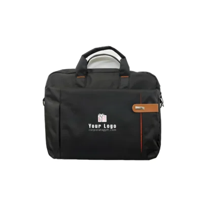 Buy Classic Black Laptop Messenger Bag in bulk for Corporate Gifting | Corporate Gyft