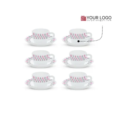 Buy Larah by Borosil Premium Cup and Saucer Set in bulk for Corporate Gifting | Corporate Gyft