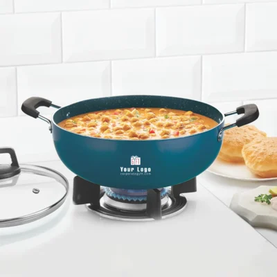 Buy Borosil Pro Chef Non-Stick Kadhai with Lid in bulk for Corporate Gifting | Corporate Gyft