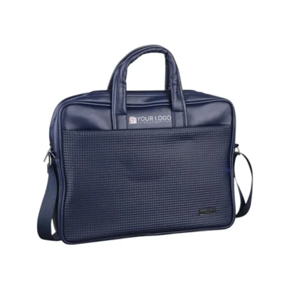 Buy Kenneth Cole Pyramid Laptop Bag - Blue in bulk for Corporate Gifting | Corporate Gyft