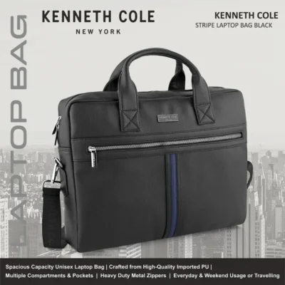 Buy Kenneth Cole Stripe Laptop Bag in bulk for Corporate Gifting | Corporate Gyft