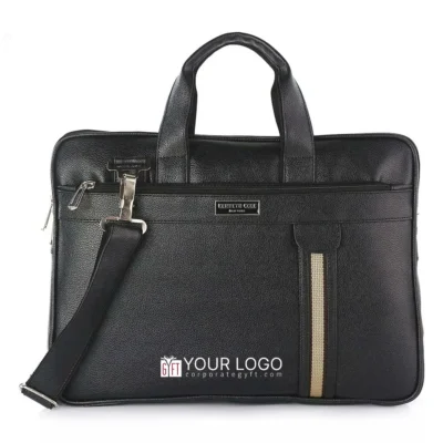 Buy Kenneth Cole Leatherette Laptop Bag - Black in bulk for Corporate Gifting | Corporate Gyft
