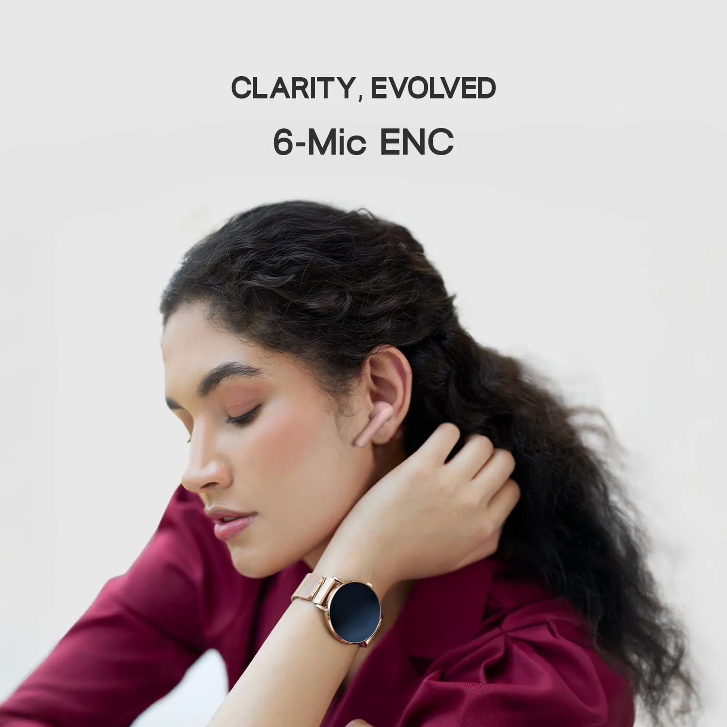 Noise Air Buds Pro 6 Hybrid ANC – Pink Buy Noise Air Buds Pro 6 Hybrid ANC – Pink in bulk for Corporate Gifting | Corporate Gyft