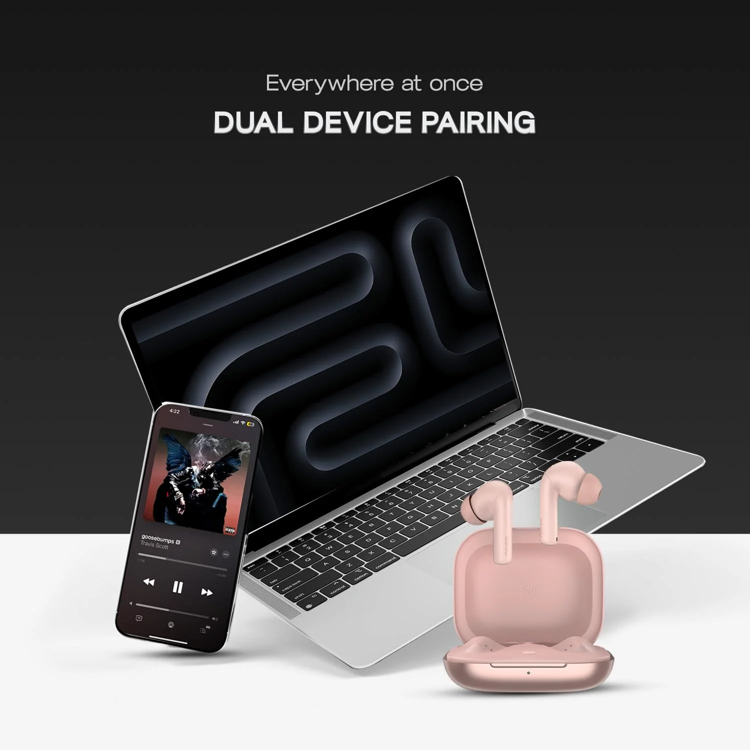 Noise Air Buds Pro 6 Hybrid ANC – Pink Buy Noise Air Buds Pro 6 Hybrid ANC – Pink in bulk for Corporate Gifting | Corporate Gyft