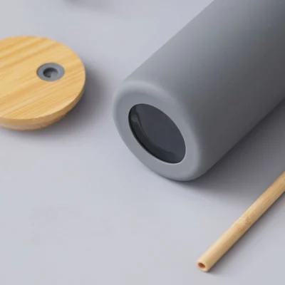 Buy Borosilicate Sublimation Bottle - Grey in bulk for Corporate Gifting | Corporate Gyft