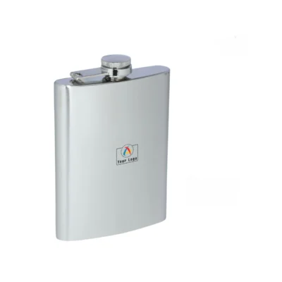 Buy Curved Stainless Steel Hip Flask - Silver in bulk for Corporate Gifting | Corporate Gyft