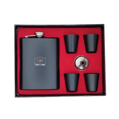 Buy Stainless Steel Hip Flask Set in bulk for Corporate Gifting | Corporate Gyft