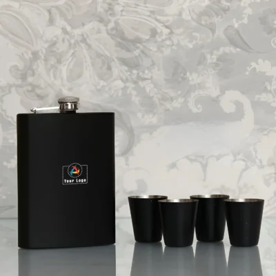 Buy Stainless Steel Hip Flask Set in bulk for Corporate Gifting | Corporate Gyft