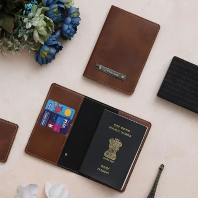 Buy Mini Vegan Leather Passport Holder in bulk for Corporate Gifting | Corporate Gyft