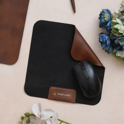 Buy Vegan Leather Two Sided Mouse Pad in bulk for Corporate Gifting | Corporate Gyft
