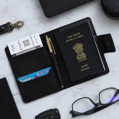 Buy Vegan Leather Passport Cum Card Holder in bulk for Corporate Gifting | Corporate Gyft