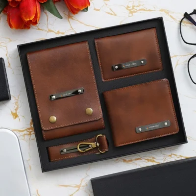 Buy Vegan Leather Office Gift Combo in bulk for Corporate Gifting | Corporate Gyft