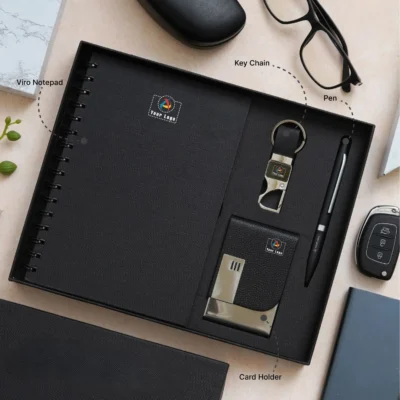 Buy Vegan Leather Gift Set with Notebook in bulk for Corporate Gifting | Corporate Gyft
