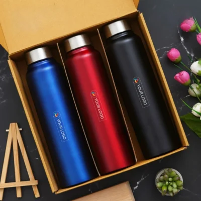 Buy Stainless Steel Bottle Gift Set in bulk for Corporate Gifting | Corporate Gyft