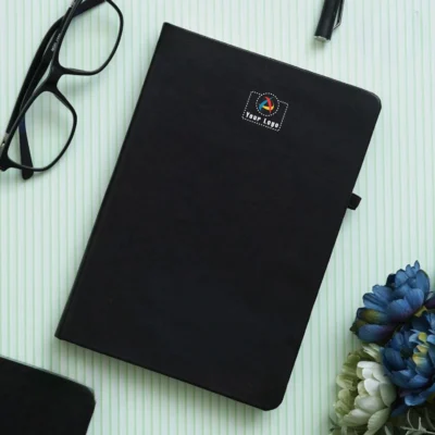 Buy Basic Notebook with Elastic Closure in bulk for Corporate Gifting | Corporate Gyft