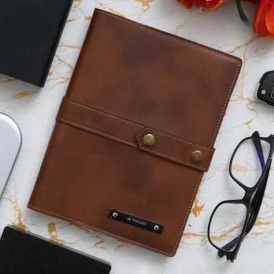 Buy A5 Notebook with Card Pockets in bulk for Corporate Gifting | Corporate Gyft