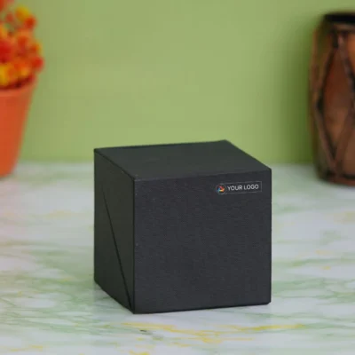 Buy All-in-One Desk Cube with Sticky Notes - Black in bulk for Corporate Gifting | Corporate Gyft