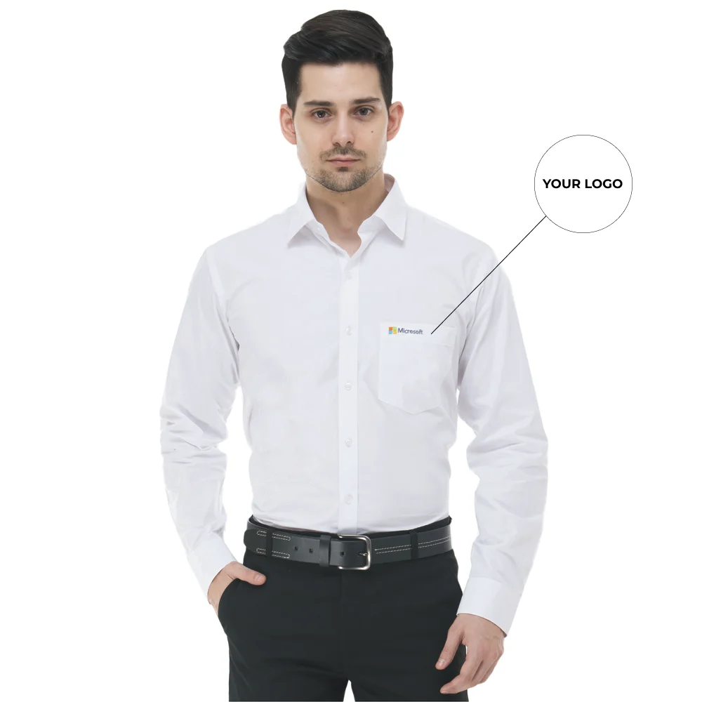 Classic Cotton Formal Shirt - White Buy Classic Cotton Formal Shirt - White in bulk for Corporate Gifting | Corporate Gyft