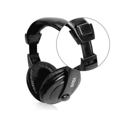 Buy Intex Mega Black USB Wired Headphone in bulk for Corporate Gifting | Corporate Gyft