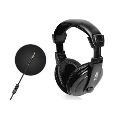 Buy Intex Mega Black USB Wired Headphone in bulk for Corporate Gifting | Corporate Gyft