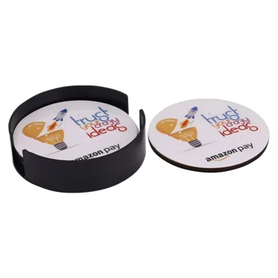Buy Round Anti-Skid EVA Coaster - Set of 4 in bulk for Corporate Gifting | Corporate Gyft