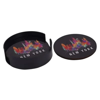 Buy Round Anti-Skid EVA Coaster - Set of 4 in bulk for Corporate Gifting | Corporate Gyft