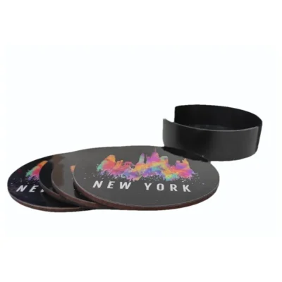 Buy Round Anti-Skid EVA Coaster - Set of 4 in bulk for Corporate Gifting | Corporate Gyft