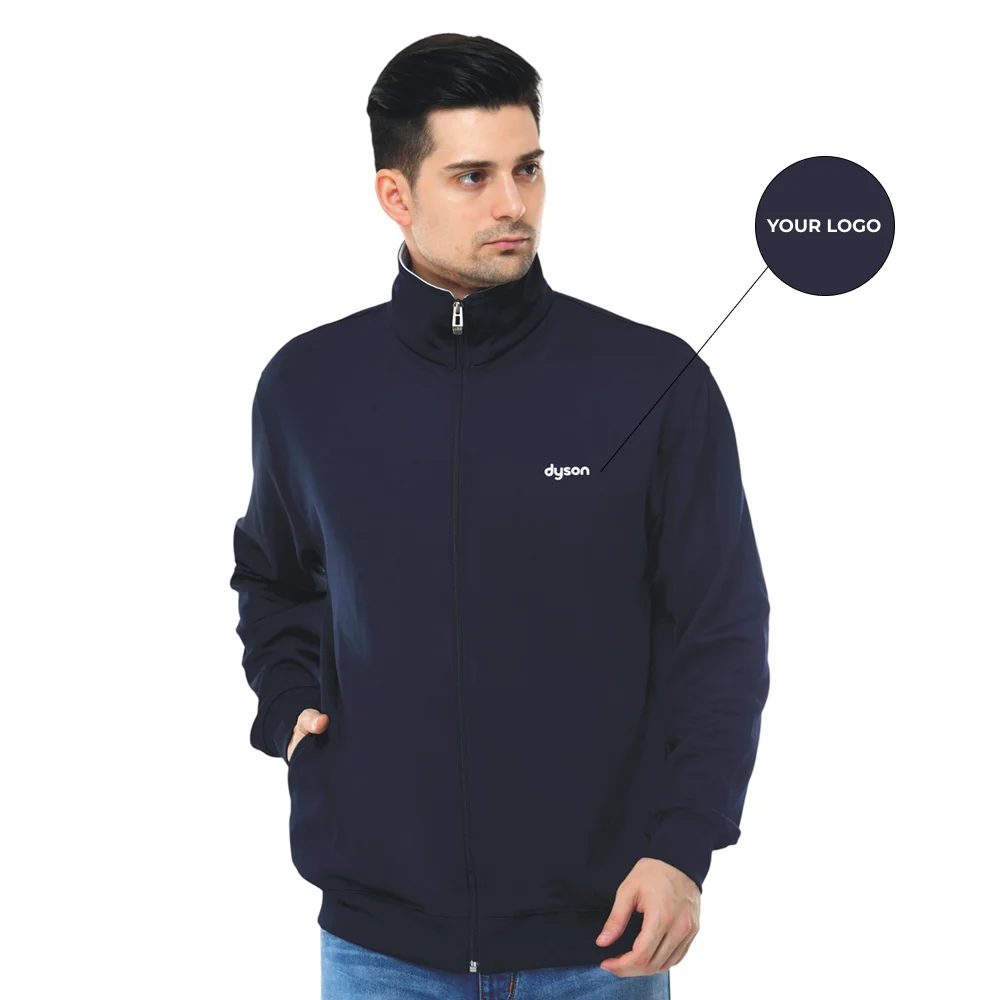 Premium Full Zipper Jacket - Navy Blue Buy Premium Full Zipper Jacket - Navy Blue in bulk for Corporate Gifting | Corporate Gyft