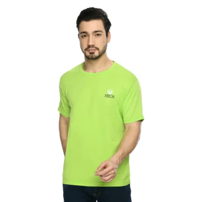 Buy Round Neck Regular Fit T-Shirt - Green in bulk for Corporate Gifting | Corporate Gyft