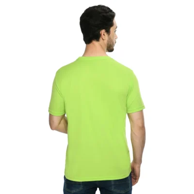 Buy Round Neck Regular Fit T-Shirt - Green in bulk for Corporate Gifting | Corporate Gyft