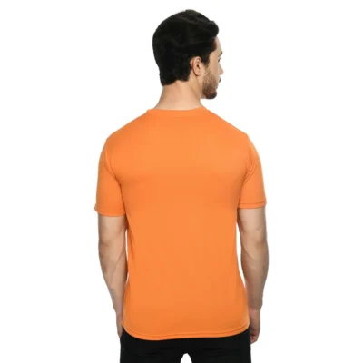 Buy Round Neck Regular Fit T-Shirt - Orange in bulk for Corporate Gifting | Corporate Gyft