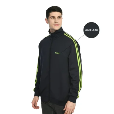 Buy Scuba Dual-Piping Jacket - Navy Blue in bulk for Corporate Gifting | Corporate Gyft