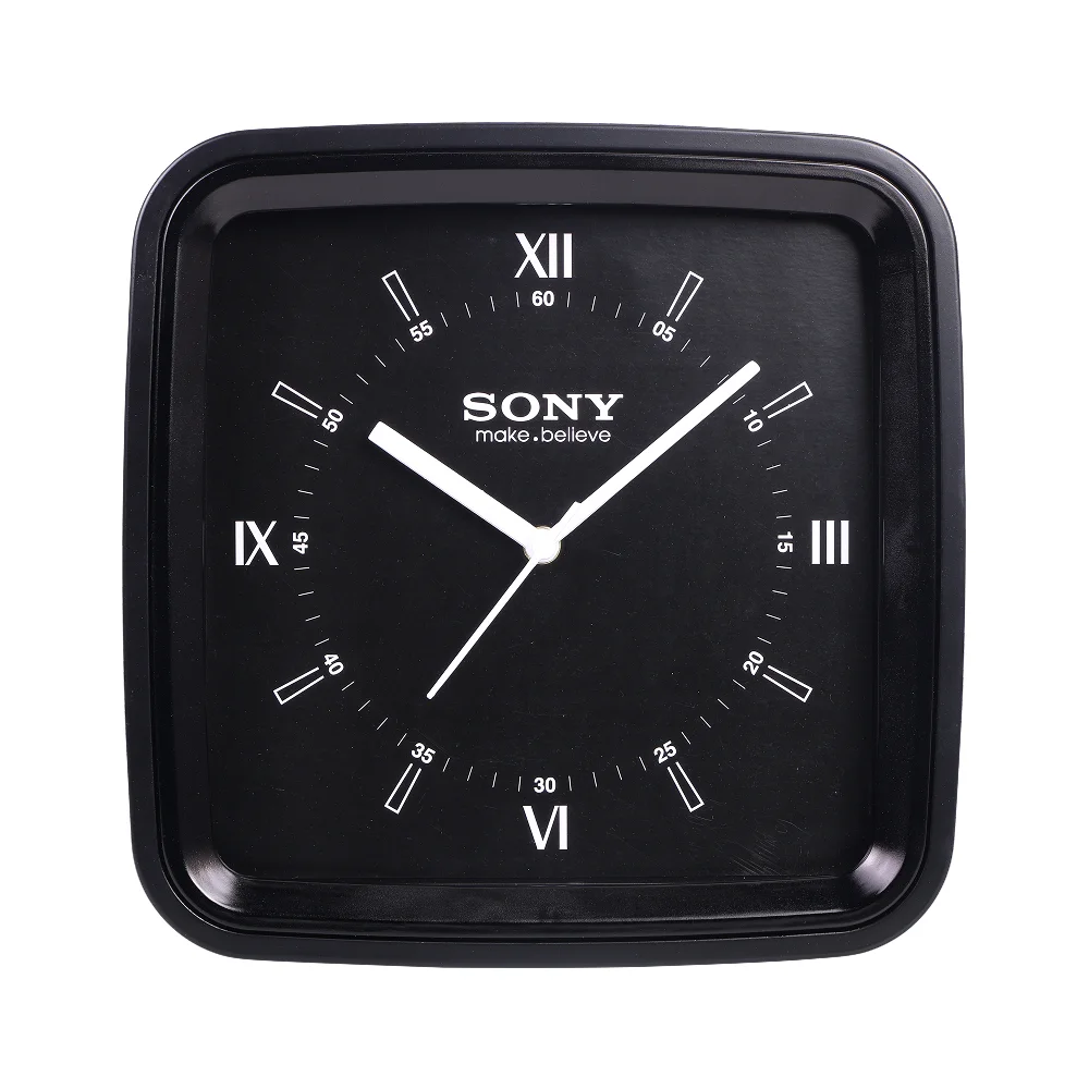 Modern Square Wall Clock - Black Buy Modern Square Wall Clock - Black in bulk for Corporate Gifting | Corporate Gyft