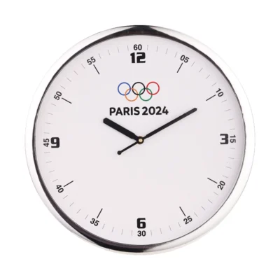 Buy Modern Round Wall Clock - Silver in bulk for Corporate Gifting | Corporate Gyft