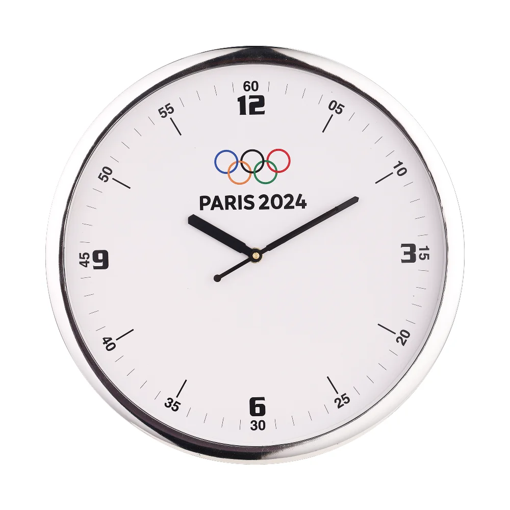 Modern Round Wall Clock - Silver Buy Modern Round Wall Clock - Silver in bulk for Corporate Gifting | Corporate Gyft