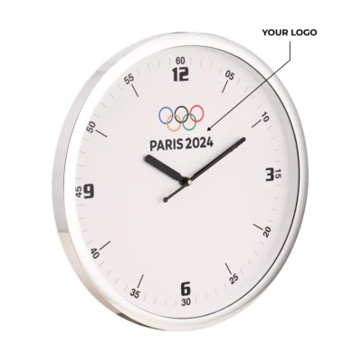 Buy Modern Round Wall Clock - Silver in bulk for Corporate Gifting | Corporate Gyft