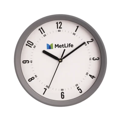 Buy Contemporary Wall Clock - Grey in bulk for Corporate Gifting | Corporate Gyft