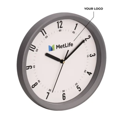 Buy Contemporary Wall Clock - Grey in bulk for Corporate Gifting | Corporate Gyft
