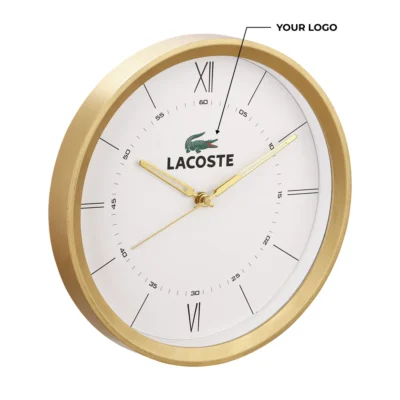 Buy Contemporary Wall Clock - Golden in bulk for Corporate Gifting | Corporate Gyft
