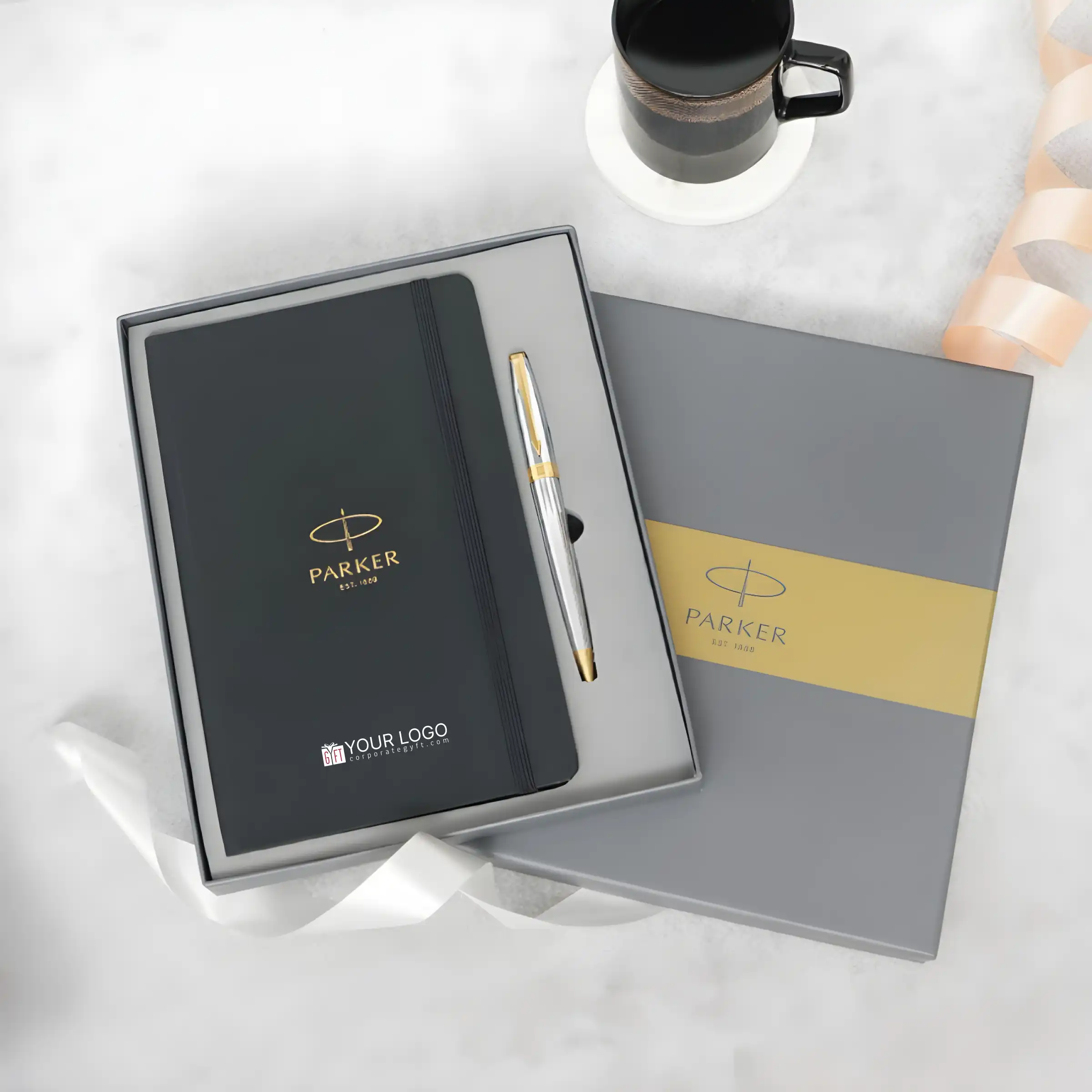 Parker Elite Pen and Notebook Duo Buy Parker Elite Pen and Notebook Duo in bulk for Corporate Gifting | Corporate Gyft